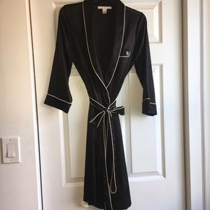 Victoria’s Secret sexy black Satin Robe Medium